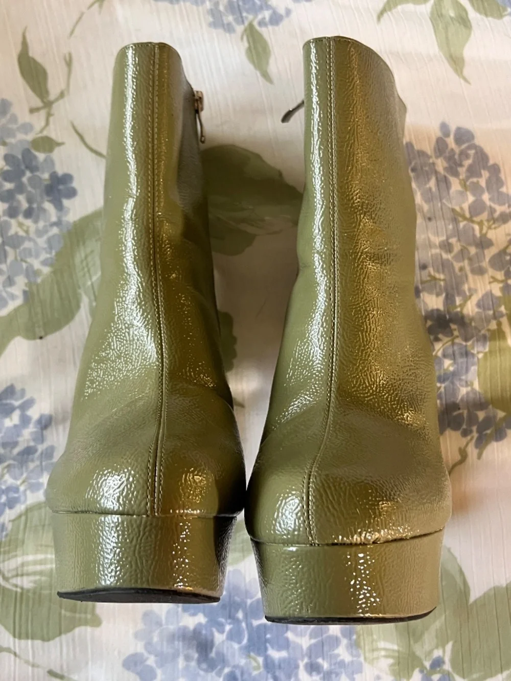 Green disco boots